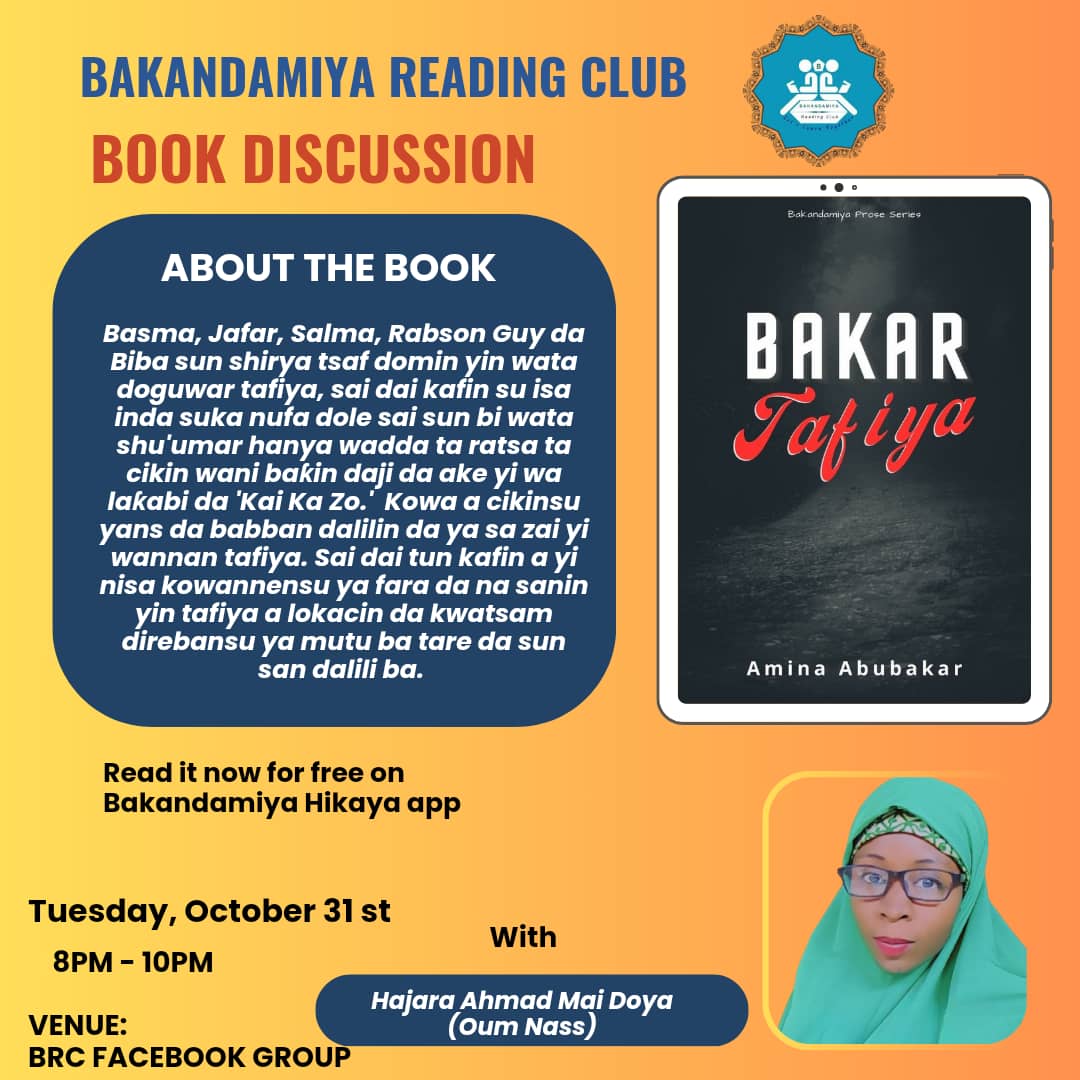 Book Discussion – Bakar Tafiya by Amina Abubakar