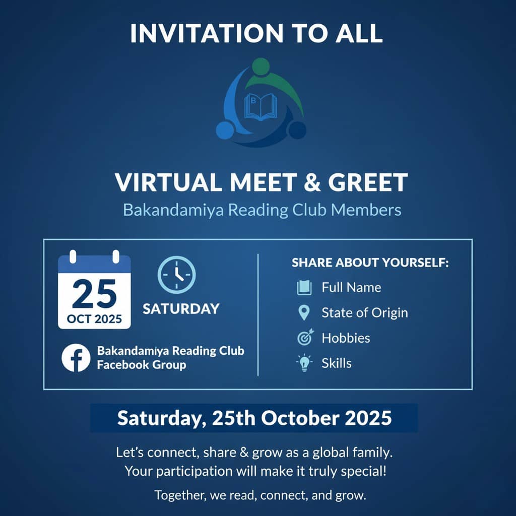 Bakandamiya Reading Club Virtual Meeting